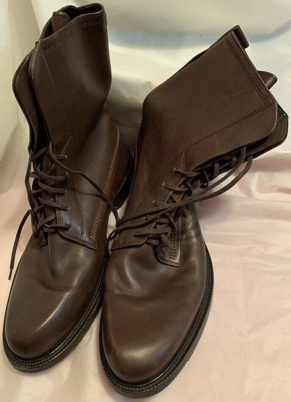 Hugo Boss 42 50137749 14 Brown Leather Boot - Size 42,
